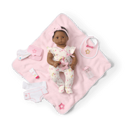 Bitty Baby® Doll #1 with black hair Care & Play Set D3