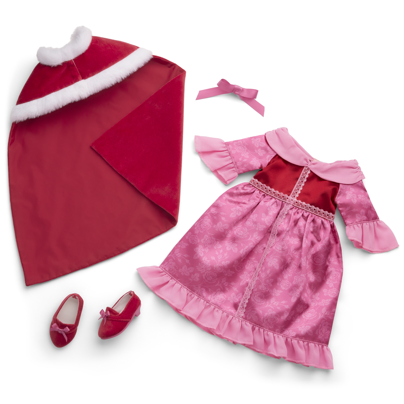 Disney Princess Belle Winter Dress & Cape Outfit for 18-inch Dolls by American Girl® O8