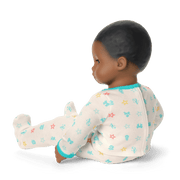Bitty Baby® Doll #1 with black hair in Pastel Blue E6
