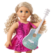 American Girl® x Megan Moroney Guitar & Mic Stand for 18-inch Dolls X0