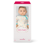 Bitty Baby® Doll #2 with brown hair in Pastel Blue C4