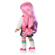 Truly Me™ 18-inch Doll #116 with wavy purple-and-pink hair P7