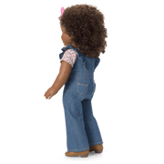 Western Flowers Denim Jumpsuit for 18-inch Dolls A3