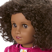 Truly Me™ 18-inch Doll #112 with curly dark-brown hair A1