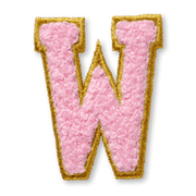 AG™ Letter W Stick-On Patch A6