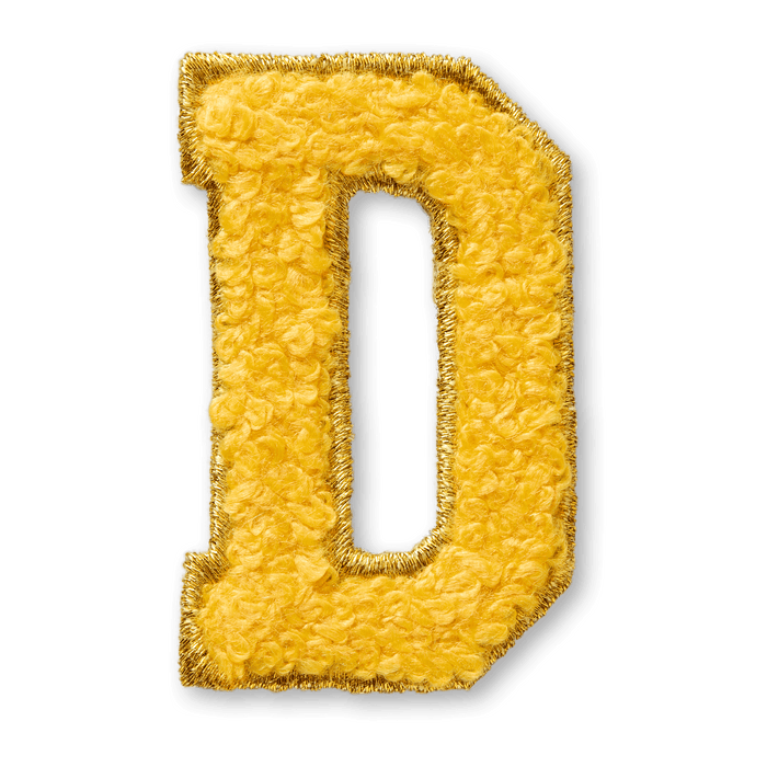 AG™ Letter D Stick-On Patch U2