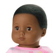 Bitty Baby® Doll #1 with black hair in Pastel Pink L8