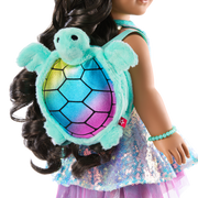 Shimmering Sea Turtle Backpack & Accessory Set for 18-inch Dolls K3