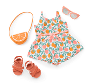 Orange You Glad It's Summer Outfit for 18-inch Dolls Q3