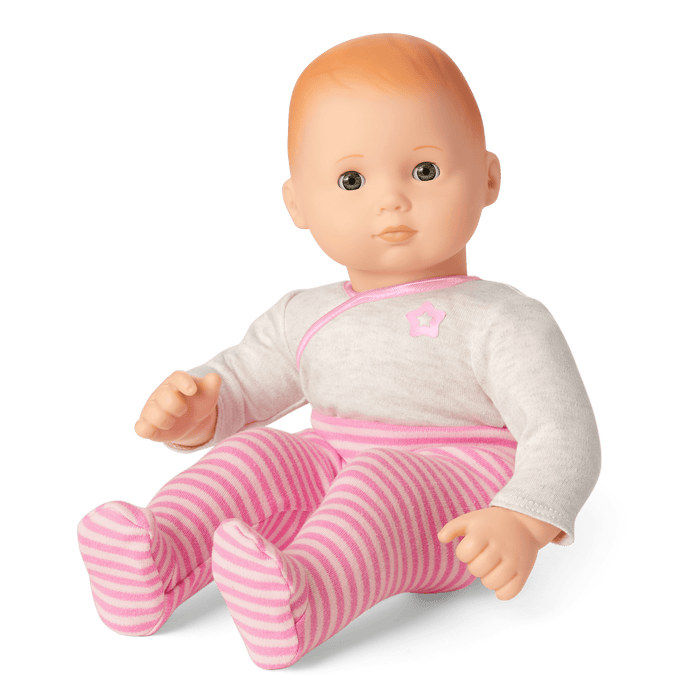 Bitty Baby® Doll #6 with red hair in Pretty Pink X1