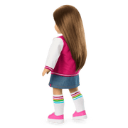 Truly Me™ 18-inch Doll #107 with straight brown hair B7