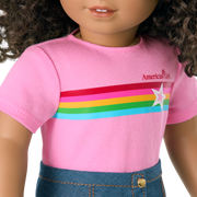 Truly Me™ 18-inch Doll #132 with curly dark-brown hair C7