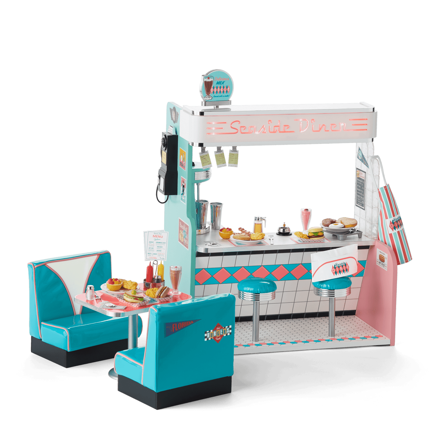 Maryellen’s™ Seaside Diner for 18-inch Dolls (Historical Characters) B1