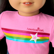 Truly Me™ 18-inch Doll #130 with straight black-brown hair H1
