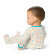 Bitty Baby® Doll #2 with brown hair in Pastel Blue C4