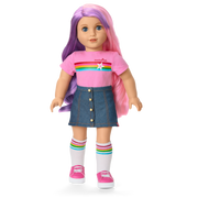 Truly Me™ 18-inch Doll #116 with wavy purple-and-pink hair P7