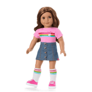 Truly Me™ 18-inch Doll #117 with wavy dark-brown hair R8