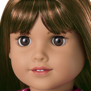 Truly Me™ 18-inch Doll #122 with straight dark-brown hair T8