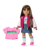 Truly Me™ 18-inch Doll #122 with straight dark-brown hair L6
