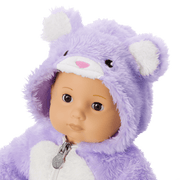 Lovable Lavender Bear One-Piece Outfit for Bitty Baby® Dolls M7