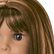 Truly Me™ 18-inch Doll #122 with straight dark-brown hair L6