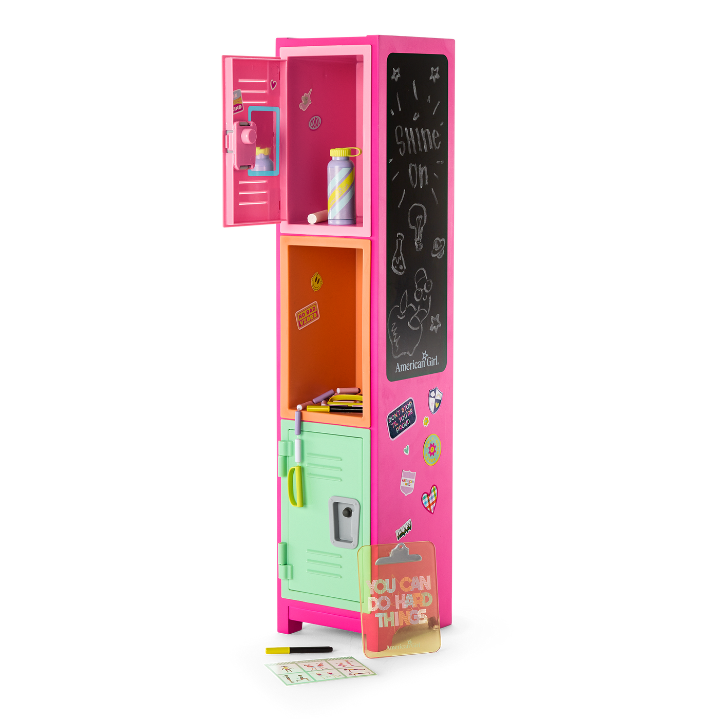 Colorful Cubbies Locker Set for 18-inch Dolls J2