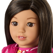Truly Me™ 18-inch Doll #124 with straight black-brown hair N0