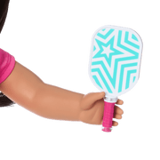 Raquel's™ Pickleball Bag & Paddle Set for 18-inch Dolls (Girl of the Year™ 2026) Z9
