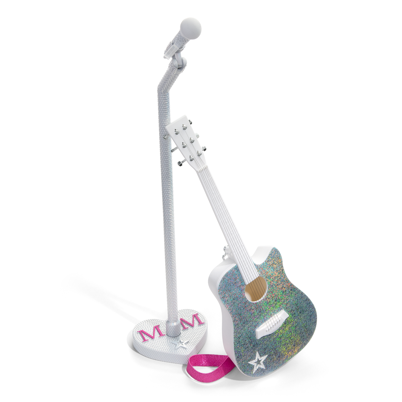 American Girl® x Megan Moroney Guitar & Mic Stand for 18-inch Dolls T4