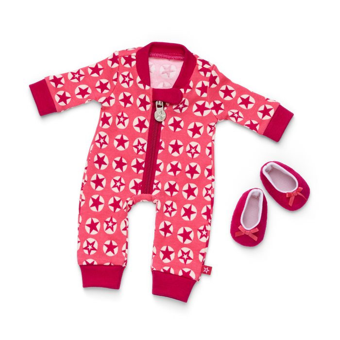 American Girl® x Hanna Andersson Berry Bright Stars Pajamas for Bitty Baby® Dolls L8