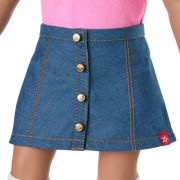 Truly Me™ 18-inch Doll #117 with wavy dark-brown hair R8