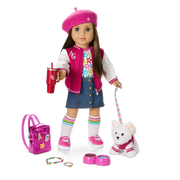 Truly Me™ 18-inch Doll #107 with straight brown hair B7