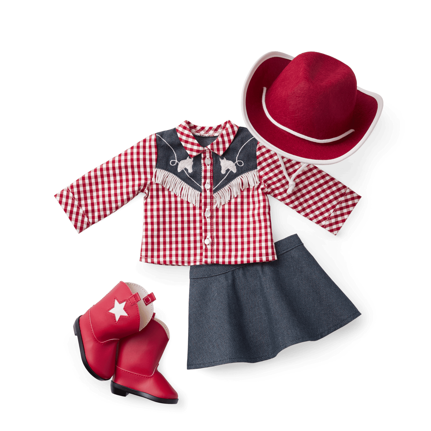 Maryellen's™ Cowgirl Costume for 18-inch Dolls (Historical Characters) K4