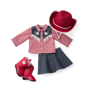 Maryellen's™ Cowgirl Costume for 18-inch Dolls (Historical Characters) K4