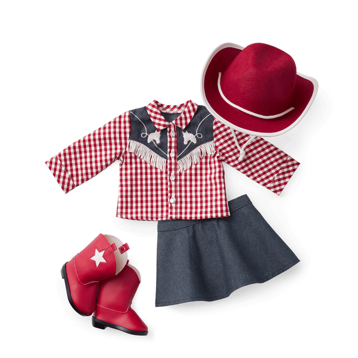 Maryellen's™ Cowgirl Costume for 18-inch Dolls (Historical Characters) K4