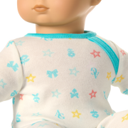 Bitty Baby® Doll #4 with black hair in Pastel Blue S8
