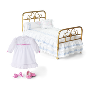 Rebecca’s™ Bed & Bedding for 18-inch Dolls (Historical Characters) J0