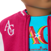 Truly Me™ 18-inch Doll #113 with curly dark-brown hair K7