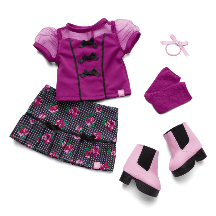 Bows & Blooms Outfit for 18-inch Dolls T0