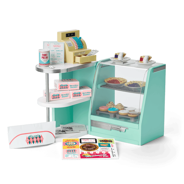 Maryellen’s™ Seaside Diner Bakery Case for 18-inch Dolls (Historical Characters) N1