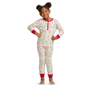 Hearts & Pines Holiday PJs for Little Girls C1