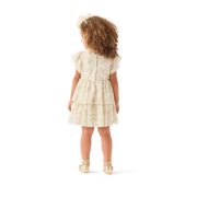 American Girl® x Janie and Jack Sparkly Cream Celebration Dress for Little Girls & Girls M8
