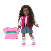 Truly Me™ 18-inch Doll #127 with curly dark-brown hair U1