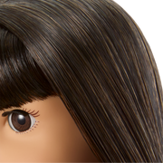 Truly Me™ 18-inch Doll #130 with straight black-brown hair H1
