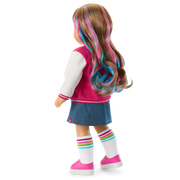 Truly Me™ 18-inch Doll #101 with wavy caramel hair D1