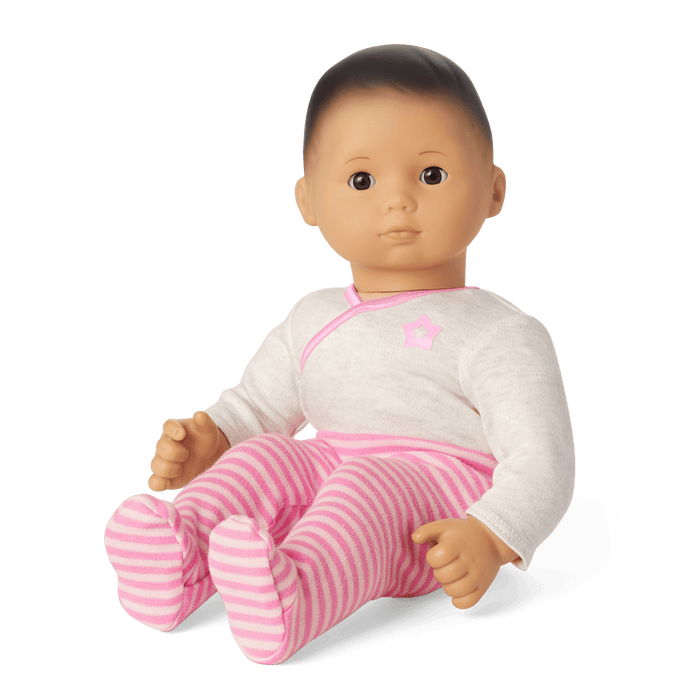 Bitty Baby® Doll #4 with black hair in Pretty Pink Z2