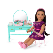 Raquel’s™ Vintage Vanity for 18-inch Dolls (Girl of the Year™ 2026) L4