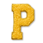 AG™ Letter P Stick-On Patch S9