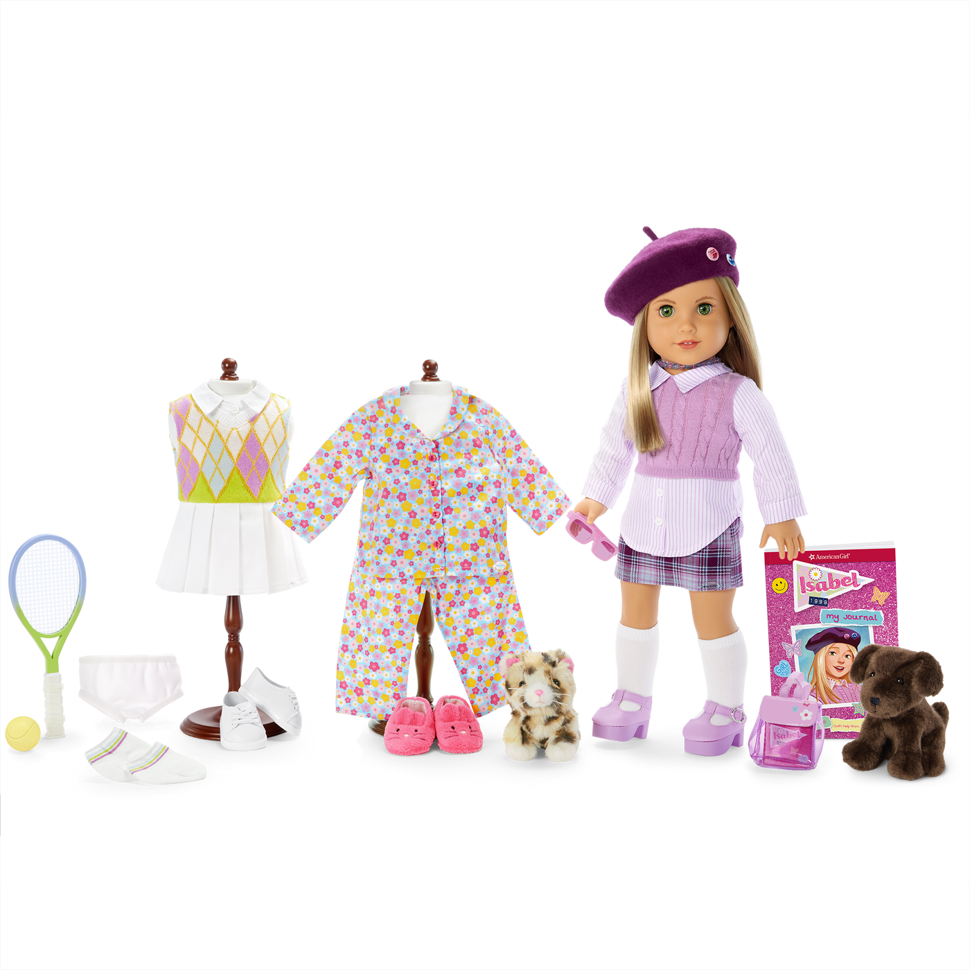 ’90s Twins Isabel’s™ Tennis Gift Set (Historical Characters) B8