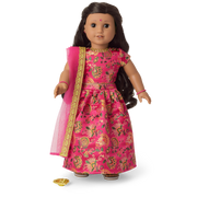 Diwali Celebration Outfit for 18-inch Dolls I3